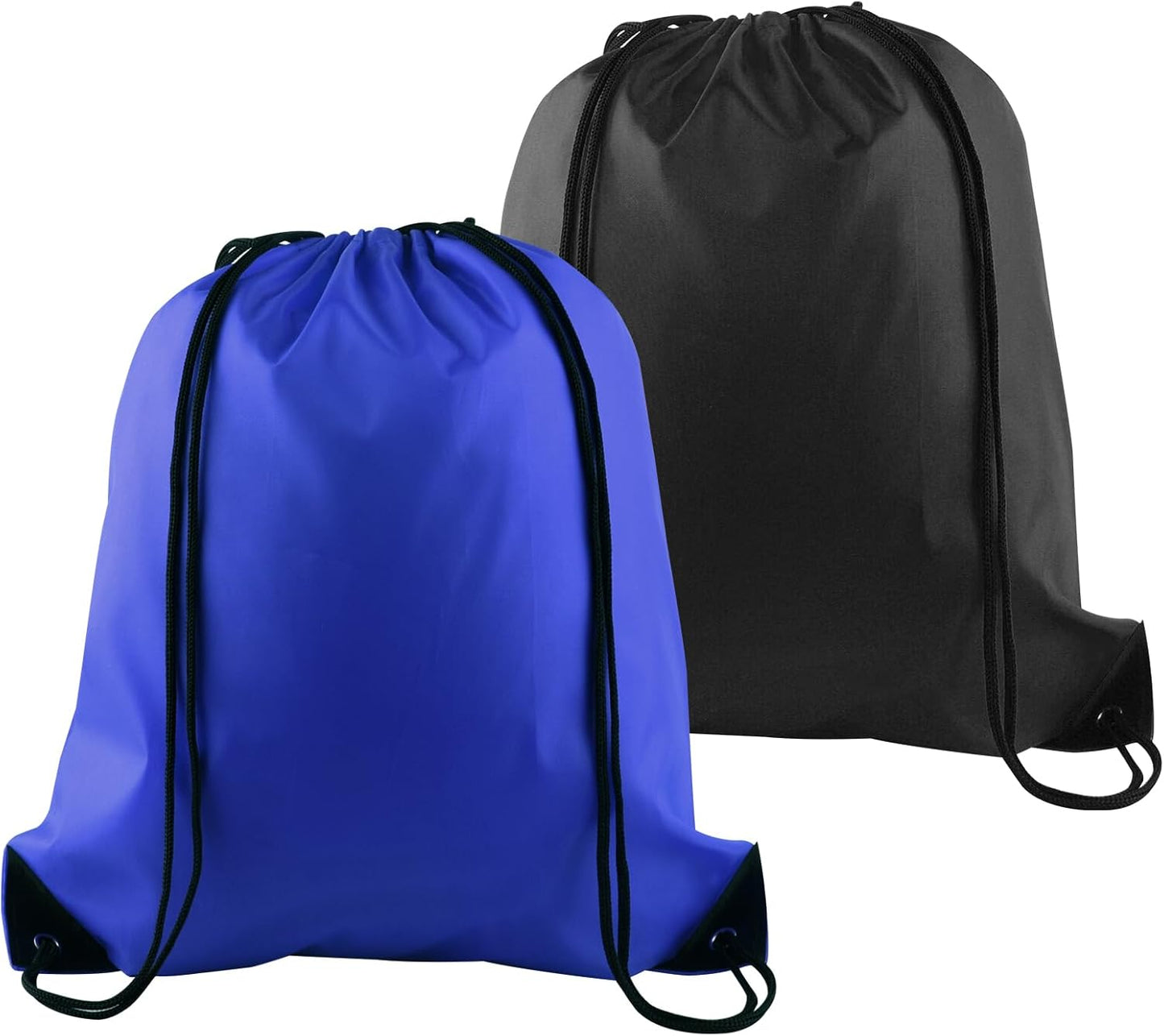 KingGrip™ Grip Bag – 2-Pack Gym Drawstring Sacks (Black + Blue)