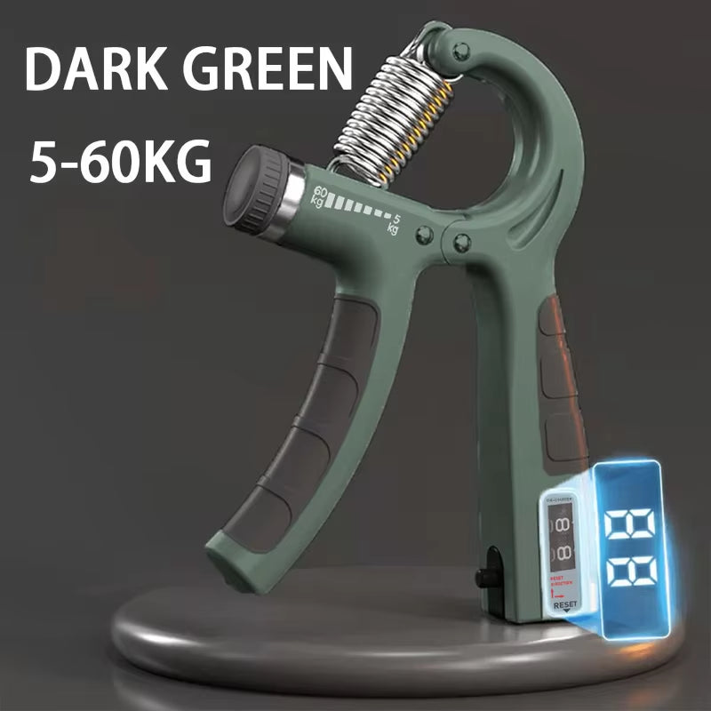 KingGrip™ Adjustable Hand Gripper – 5–60KG (Metal Counter Edition)