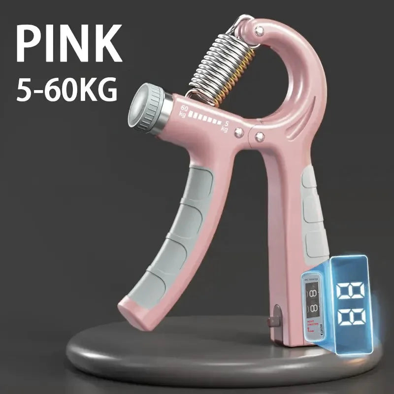 KingGrip™ Adjustable Hand Gripper – 5–60KG (Metal Counter Edition)