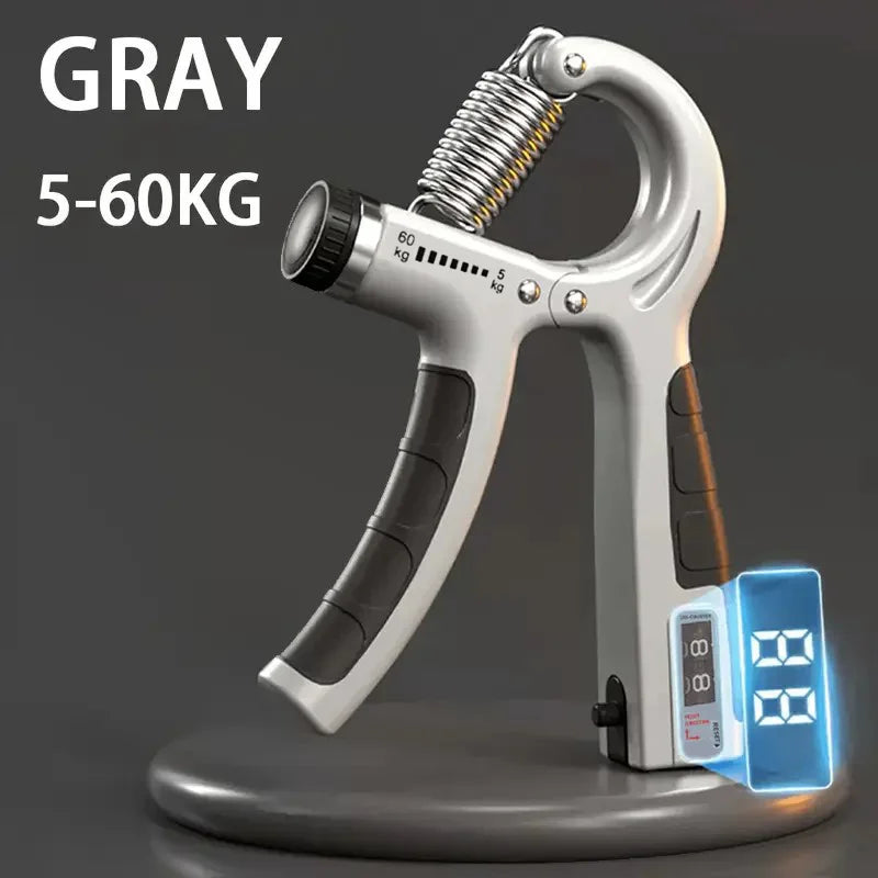 KingGrip™ Adjustable Hand Gripper – 5–60KG (Metal Counter Edition)